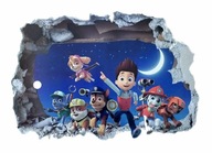 Nálepky na stenu s otvorom Paw Patrol