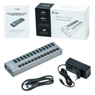 HUB i-tec 13x USB3.0 ACTIVE Nabíjanie 60W+PSU