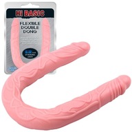 Realistické obojstranné dildo, PVC Pink CHISA