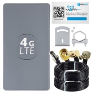 POWER STRONG DUAL ANTENNA 3G 4G 50dBi HUAWEI ZTE 2x10m