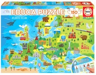 Educa Puzzle 150 dielikov Mapa Európy pre deti