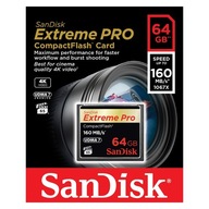 SANDISK Extreme PRO 64GB Compact Flash 160/100MB/s