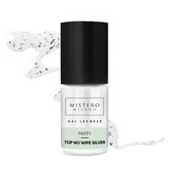 TOP No Wipe Party SILVER glitre Mistero Milano 7ml