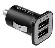 UNIVERZÁLNA NABÍJAČKA DO AUTO 3.1A 2xUSB USAMS