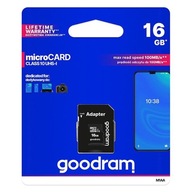 Pamäťová karta Goodram Micro Secure Digital Card, 16GB, micro SDHC, M1AA-016