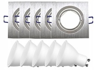 Sada halogénových stropných svietidiel 5x + 5W žiarovky