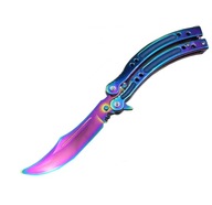 Butterfly Knife Sharp Butterfly Rainbow XXL dúhový