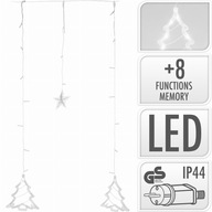 Christmas Tree Curtain Stars 138 LED svetiel IP44