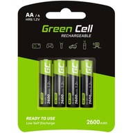 GREEN CELL 4X BATÉRIE AA R6 2600mAh