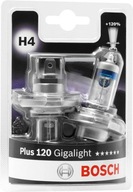 BOSCH H4 GIGALIGHT ŽIAROVKY +120% 12V 60/55W DUO