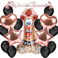 Rosegold Penis Banner Dekorácia sliepky