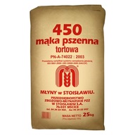 1x 25kg MŁYNY STOISŁAW Múka pšeničná tortová 450