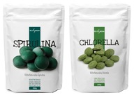 SPIRULINA a CHLORELLA - sada 2000 tabliet, RIASY