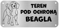 Pozor Dog Beagle z nerezovej ocele