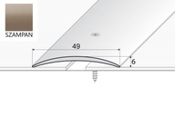 Prahová lišta A04 49mm EFFECTOR Šampanské 180cm