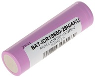 LI-ION BATÉRIA BAT-ICR18650-26H/AKU 3,7 V SAMSU