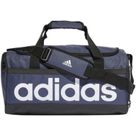 Malá taška Adidas Essentials Linear Duffel, tmavomodrá a biela HR5353