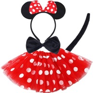 OUTFIT MINNIE MOUSE MICKEY ŠATY DO SÚPRAVY KROJOV NA PROMA 7 ks