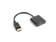 Lanberg AD-0009-BK Adaptérový kábel DisplayPort (M)-HDMI (F), čierny