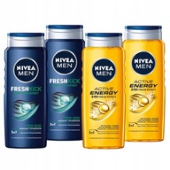 4 x NIVEA MEN pánsky sprchový gél set 500 ml