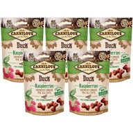 Carnilove Crunchy Fresh Snack Duck Raspber mačka 5x50g