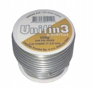 Cín UNIPAK Soft spájka 2,5mm - 250g na spájkovanie