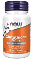 NOW GLUTATHIONE Znížený glutatión 30k až 500mg