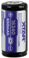 XTAR 16340-65PCM 650mAh Li-ION Protecte 3,7V 1,95A