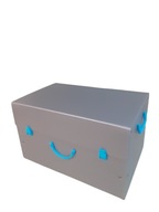 Krabička na zakladače 500x320x290 strieborná a modrá