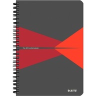 LEITZ OFFICE NOTEBOOK A5/90K KONTROLOVANÝ, ČERVENÝ