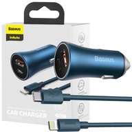 BASEUS USB NABÍJAČKA DO AUTO USB-C 40W + KÁBL