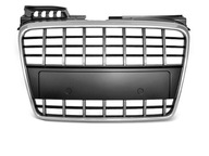 Dummy Grill Grill Čierna chrómová S8-look Audi A4 b7 8e0 8e0 2004-2008