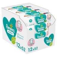 Pampers sensitive vlhčené obrúsky 12 x 52 ks