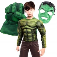 Hulk Outfit Maskovací kostým superhrdina + maska ​​+ rukavice XXL 110-116