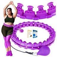 Hula hoop PLUS-VEĽKOSŤ 125 cm SCHUDNÚCI s cvokmi Masážny prístroj SKLADACIE KOLESO