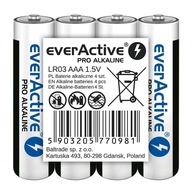 Alkalické batérie Everactive Alkaline AAA LR03 PRO