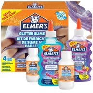 Súprava na výrobu lesklého slizu, 4 ELEMENTS ELMER'S GLITTER SLIME SADA