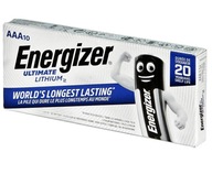 Batéria 10x Ultimate Lithium L92 AAA R3 1,5 V Energizer