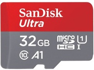 SanDisk Ultra microSDHC 32 GB Android 120 MB/s A1 UHS-I + adaptér