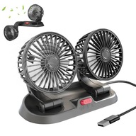 DVOJITÝ VENTILÁTOR DO AUTO VENTILÁTOR 5V USB