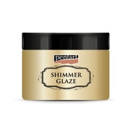 Gélová pasta Shimmer Glaze - Pentart - zlatá, 150 ml