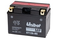 Unibat CT12A-BS, YT12A-BS, ET12A-BS batéria, 10 AH, 175 A, L+