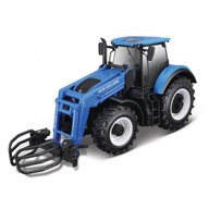 Traktor New Holland T7 s drapákom 1:32 BBURAGO