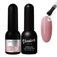 DIDIER LAB SET FIBER NUDE BASE + TOP COAT SUPER LESKLÝ