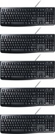 Káblová klávesnica Logitech K120 čierna x5