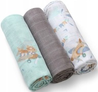 BABYONO Plienka Prírodné bambusové plienky x3 BLANKET WRAP