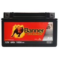 BANNER AGM YTX7A-BS 50615 12V 6AH 105A