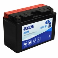 EXIDE ET9B-BS / YT9B-4 12V 8Ah 110A L+