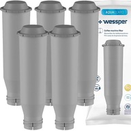 5x FILTER Wessper AquaClaro pre kávovar Bosch Simens AEG Krups Nivona