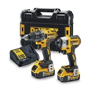 Vŕtací skrutkovač a skrutkovač 18V 2x5Ah DeWalt